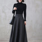 Vintage Inspired Long Maxi Plaid Wool Skirt 3120