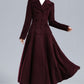 1950s Long Wool Princess Coat 3239