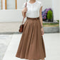 Women linen summer skirt 5982