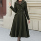 Hooded winter warm wool coat women 5461