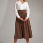 High waist winter wool skirt women TT0143