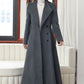 Dark Grey A-Line Wool Coat 4027