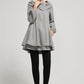 Wome's  wool tuic dress in grey 2310