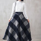 50s A Line Skirt with Pockets Flowy Swing Skirt 3107