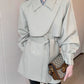 Autumn trench coat with cape women 5372