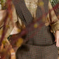 Pinafore plaid autumn/winter wool dress 5415