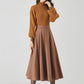 Swing high waisted circle skirt for women 4535