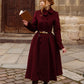 Double Breasted winter warm wool coat women 4743