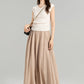 Flowy Long Boho Maxi Linen Skirt 4959