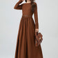 Wool maxi winter womens dresses 5305