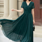 Green Maxi Bridesmaid prom summer chiffon dress 5114