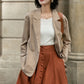 Womens Classic Linen Jacket with pockets 5690