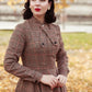 vintage inspired 1950s Plaid wool dress 2448