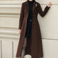 Long wool trench coat women 6306