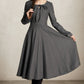 Midi wool dress with keyhole detail 5271