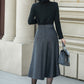 A line wool skirt with pockets 5309