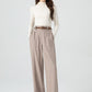 Wide leg long wool pants for women 5324