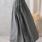 Linen Maxi Skirt with Pockets 2772