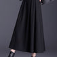 A line midi wool skirt women 6137