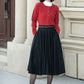 black a line midi wool skirt 5310