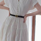 maxi swing short sleeves shirt dress women 4849