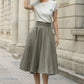 High-Waisted Midi Skirt with Pockets 5680