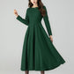 Vintage Womans Winter Wool Dress 5429