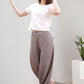 Womens Casual long linen pants 5911