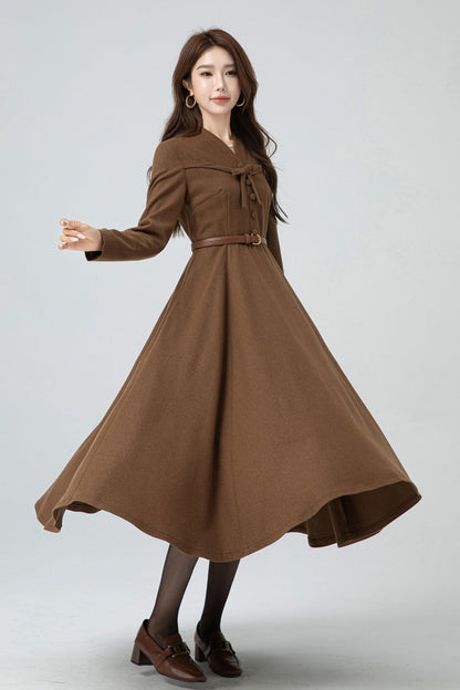 Vintage Inspired Wool Dress 5300