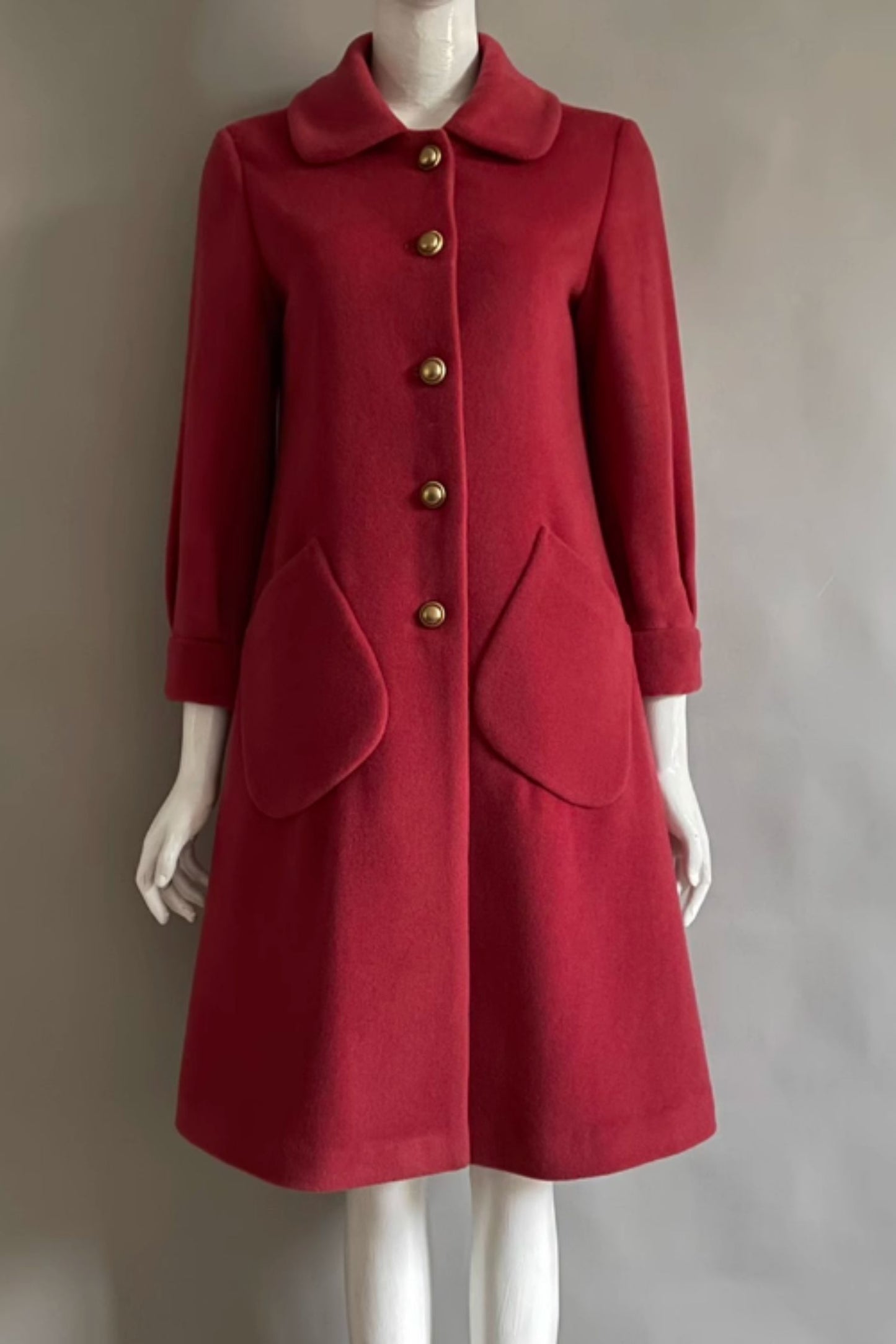 vintage inspired a line winter wool coat 5288