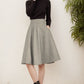 Short A Line  Winter Wool skirt 5233