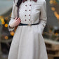 Long sleeves autumn wool dress 5279