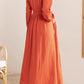 Plus size maxi spring linen dress 4818