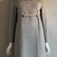 Gray winter long winter wool coat 5286