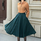 High waist a line winter wool skirt 5311