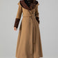 Long Wool Trench Coat with Hood 4505