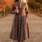 Vintage Inspired Wool Plaid Dress 4080