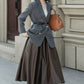 Classic short winter wool jacket coat 5321