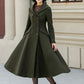 Hooded winter warm wool coat women 5461