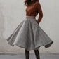 Plaid winter wool circle skirt 5306