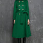 winter long wool coat with hood for women 1346#