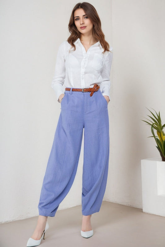 Womens Casual summer linen slacks 5913