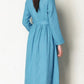 Asymmetrical spring linen dress women 4819