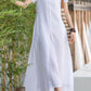 Maxi white layered summer dress women 2875