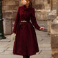 Double Breasted winter warm wool coat women 4743