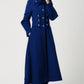 Military wool Coat for women, Elegant maxi long coat 1118#