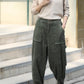 Womens corduroy long winter pants 5593