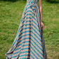 Fit and flare printed maxi summer dresses 5036