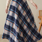 Tartan winter maxi wool skirt 4627