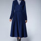 Wool Princess coat Vintage inspired Swing coat 1866#